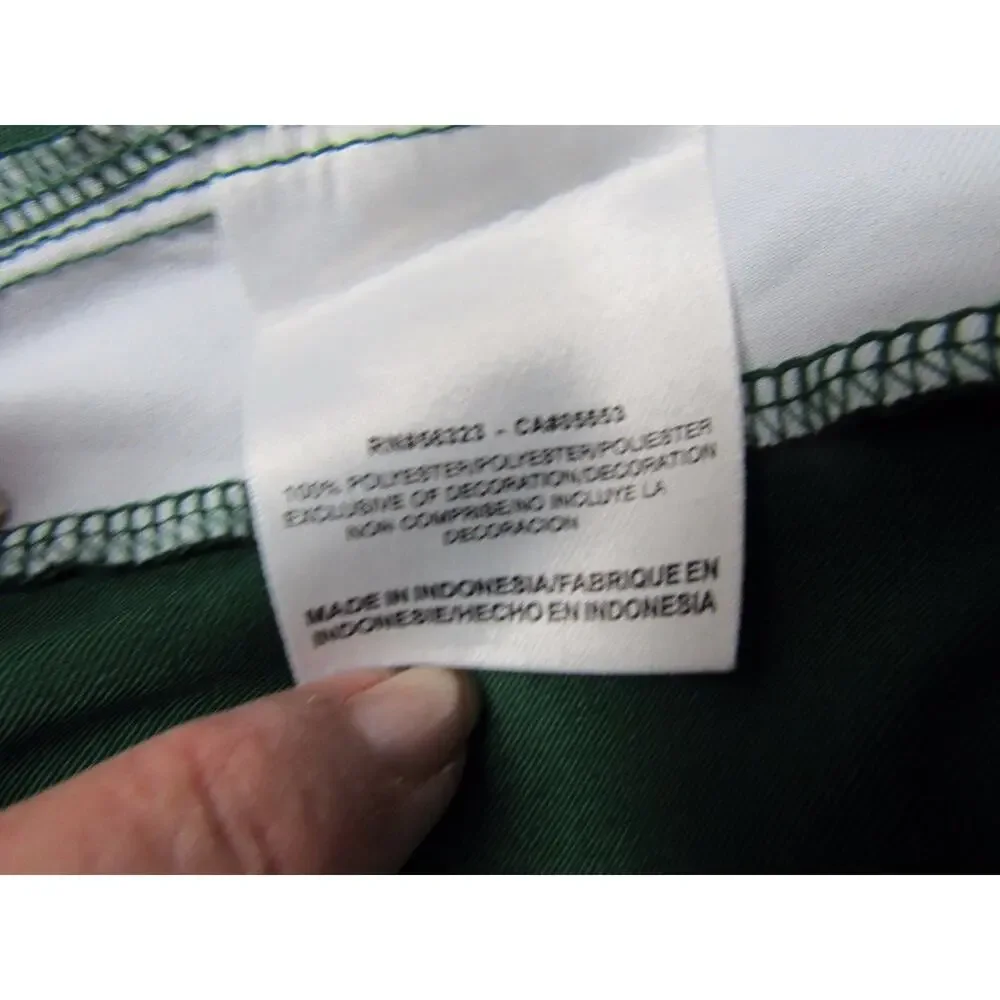 Nike Dri-fit men's size L Large green SS shirt Polo 3 button